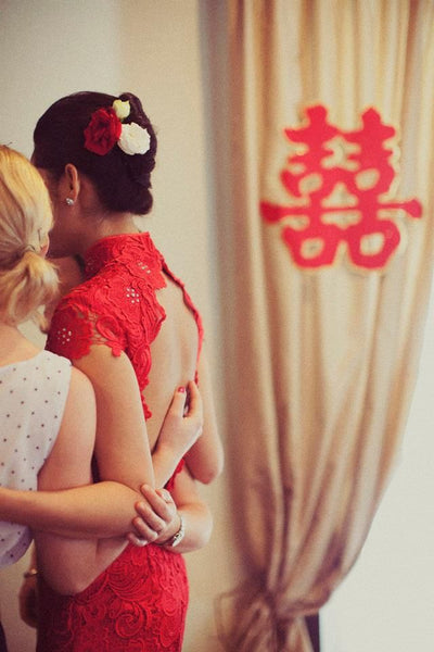 East Meets Dress Chinese Wedding Dress Hair Accessory